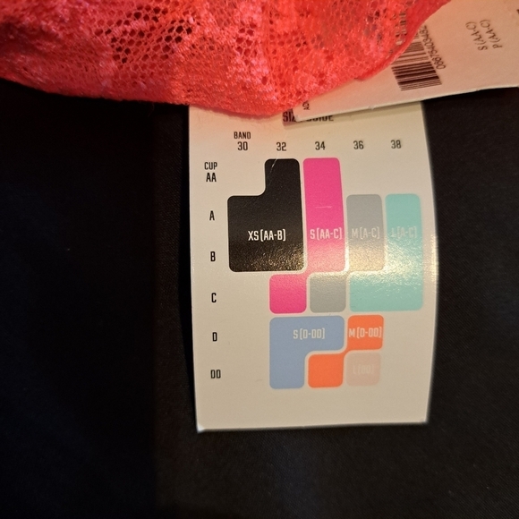 Victoria's Secret Pink small bra florescent orange AA-C see tag info - Picture 5 of 5